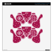 Glitter on Pink Ps3 Controller Skin