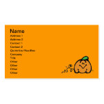 GLITTER ORANGE PUMPKIN CUTE SMILING FUNNY HAPPY CA BUSINESS CARD TEMPLATES
