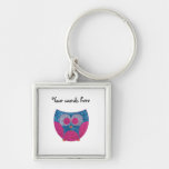 Glitter owl key chains