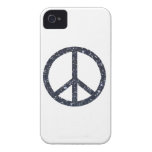 Glitter Peace Sign Case-Mate iPhone 4 Case