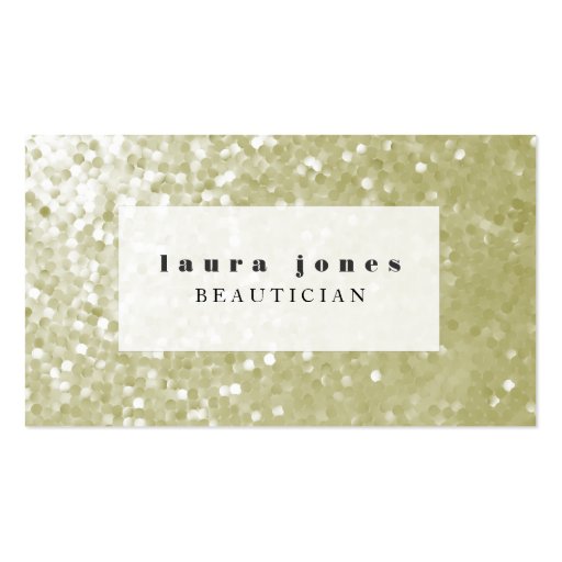 Glitter Sequins Hair Stylist Fashion Template Business Card Templates (front side)