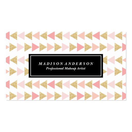Glitter Triangles | Business Cards
