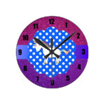 Glitter unicorn wall clock