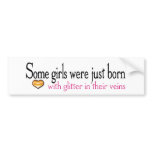 glitter veins bumper sticker