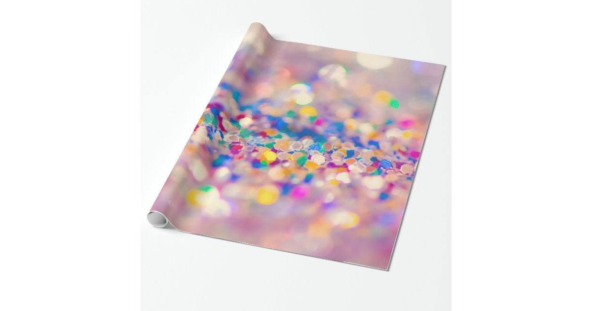 glitter-wrapping-paper-zazzle