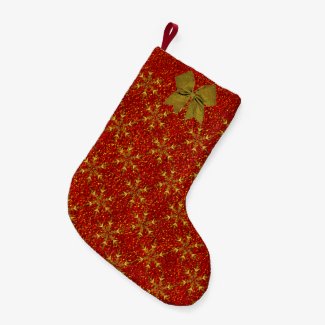 Glittered Christmas Small Christmas Stocking