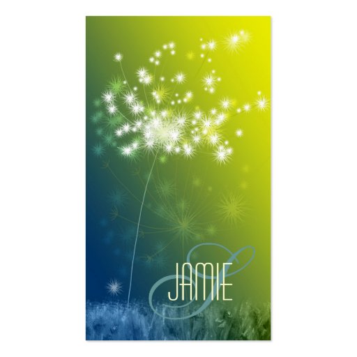 Glittering Dandelions Professional Business Cards