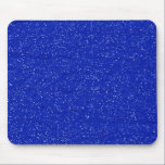 GLITTERING DARK ROYAL BLUE OCEAN WHITE SPARKLES TE mousepads
