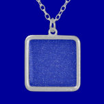 GLITTERING DARK ROYAL BLUE OCEAN WHITE SPARKLES TE necklaces