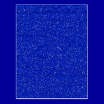 GLITTERING DARK ROYAL BLUE OCEAN WHITE SPARKLES TE postcards