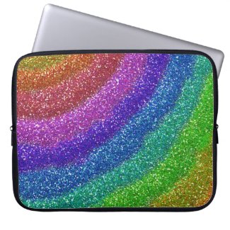 Glitters Rainbow Laptop Sleeve