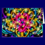 Glittery Abstract Kaleidoscope Art cards