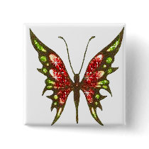 Glittery Butterfly buttons by fstasu54 Glittery Butterfly buttons
