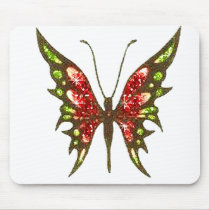 Glittery Butterfly mousepads by fstasu54 Glittery Butterfly mousepads