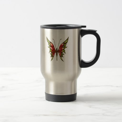 Glittery Butterfly Mugs