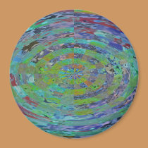 Glittery Crystal Ball magnets by Perlyyyy Glittery Crystal Ball magnets