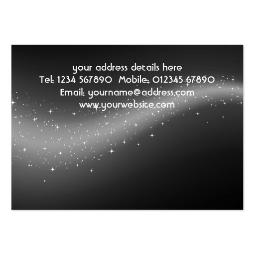 Glittery Design Business Card (back side)