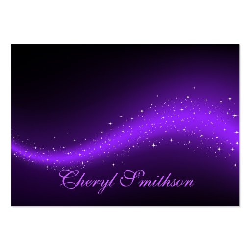 Glittery Design Business Card (front side)