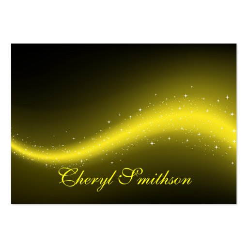 Glittery Design Business Card (front side)
