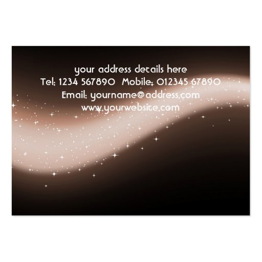 Glittery Design Business Card (back side)