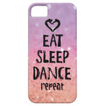 Glittery Eat, Sleep, Dance case iPhone 5 Case