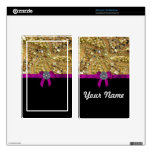Glittery gold & black decals for kindle fire
