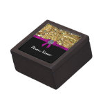 Glittery gold & black premium trinket boxes