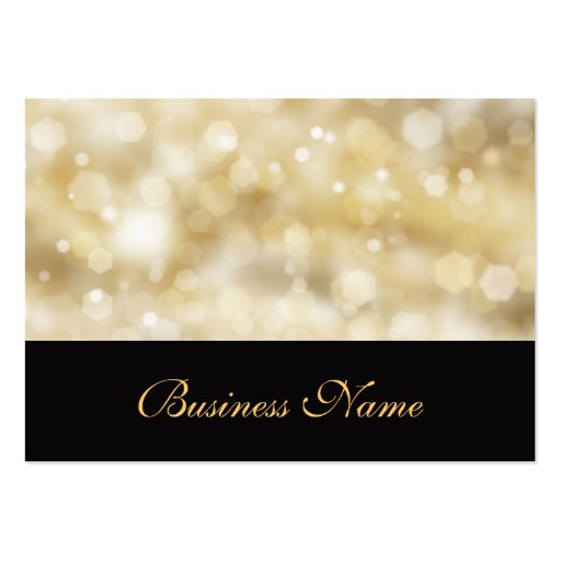 Glittery Gold Business Card (front side)