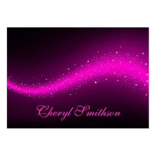 Glittery Pink Business Card