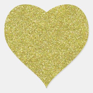 Glittery Shiny Gold Glitters Sticker