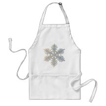 Glittery Snowflake Apron
