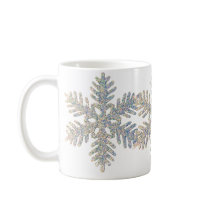Glittery Snowflake Mug