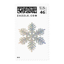 Glittery Snowflake Postage Stamp