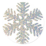 Glittery Snowflake Stickers