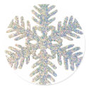 Glittery Snowflake stickers by malibuitalian Glittery Snowflake stickers