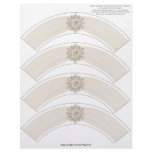 Glitz and Glam Cupcake Wrap - Cream Personalized Letterhead