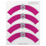 Glitz and Glam Cupcake Wrap - Hot Pink Personalized Letterhead