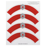 Glitz and Glam Cupcake Wrap - Red Letterhead