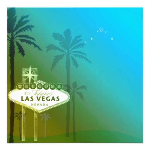 Glitz & Glam Las Vegas Wedding Invitations