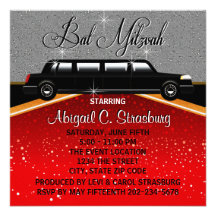 Glitz Glamour Red Carpet Movie Star Invitations