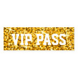 Glitz "Gold" 'VIP PASS' business card skinny