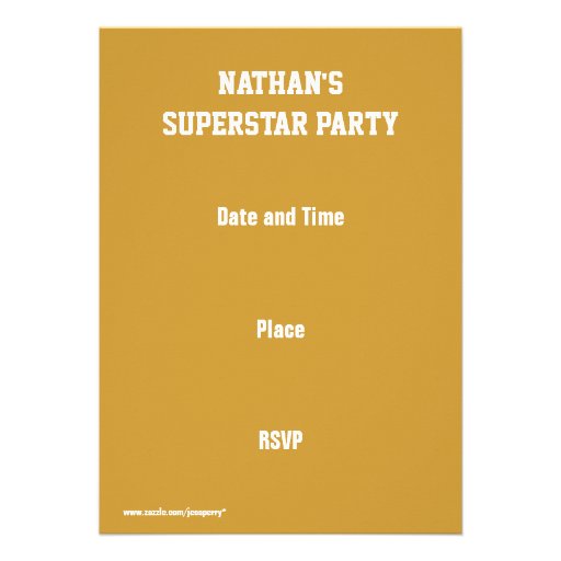 Glitz "Gold" 'VIP PASS' invitation