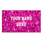 Glitz Pink business card template business cards