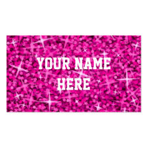 Glitz Pink business card template