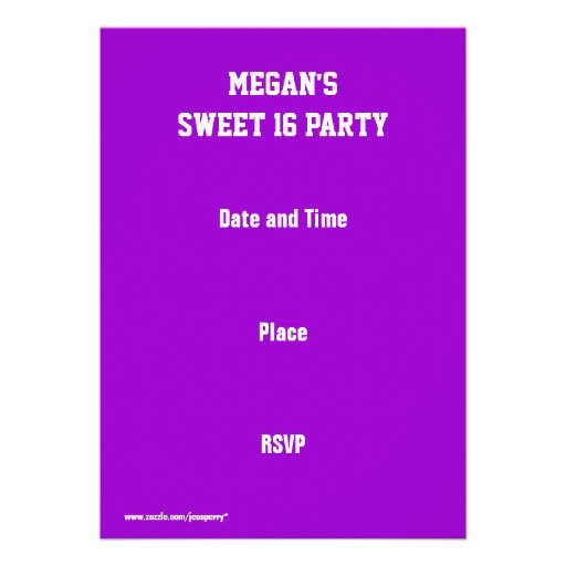Glitz Rainbow Stripe 'VIP PASS' invitation