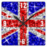 Glitz UK 'Numbers' clock square