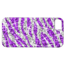 Glitz Zebra Purple iPhone 5 horizontal iPhone 5 Covers