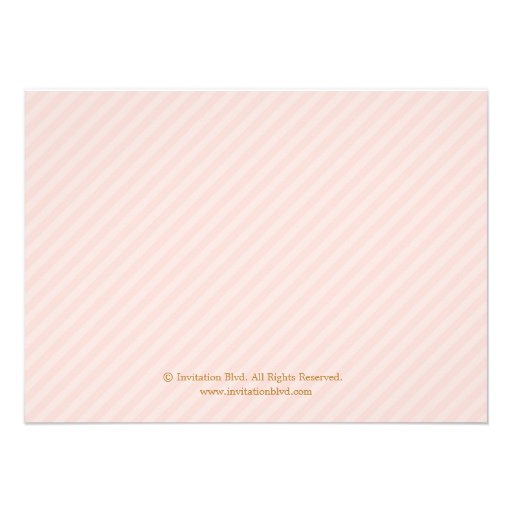 Glitzy Gold Glitter Bridal Shower Invite - Blush