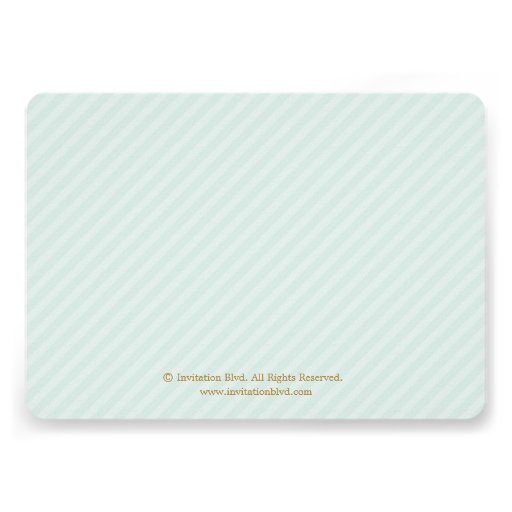 Glitzy Gold Glitter Bridal Shower Invite - Mint