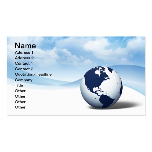Global Business Card (front side)